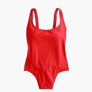 NWT J. Crew plunging scoopback one-piece swimsuit